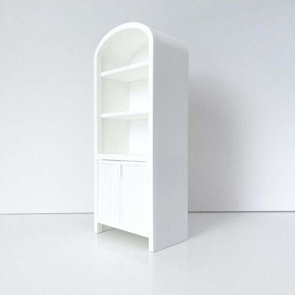 Miniature Armoire for Dolls 1:6 Scale White Furniture 12” Barbie Integrity - Picture 2 of 7